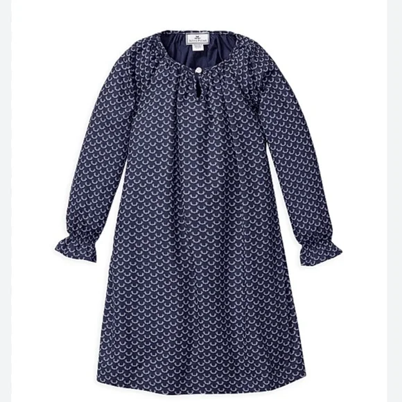 Petite Plume Navy Nordic Antlers Delphine Nightgown Girls' Sz 8 - Picture 8 of 8